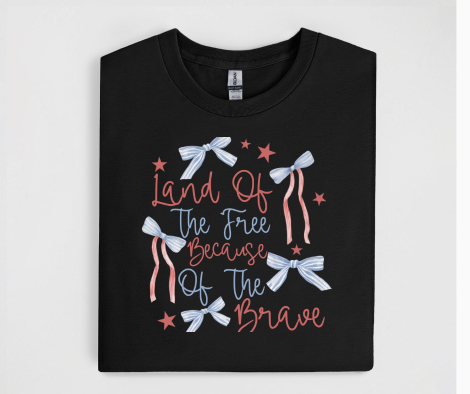 Land Of The Free Because Of The Brave Tee