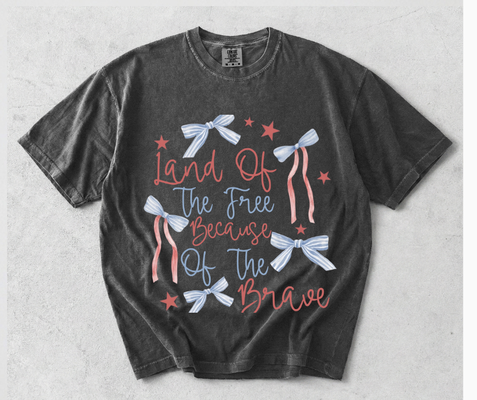 Land Of The Free Because Of The Brave Tee