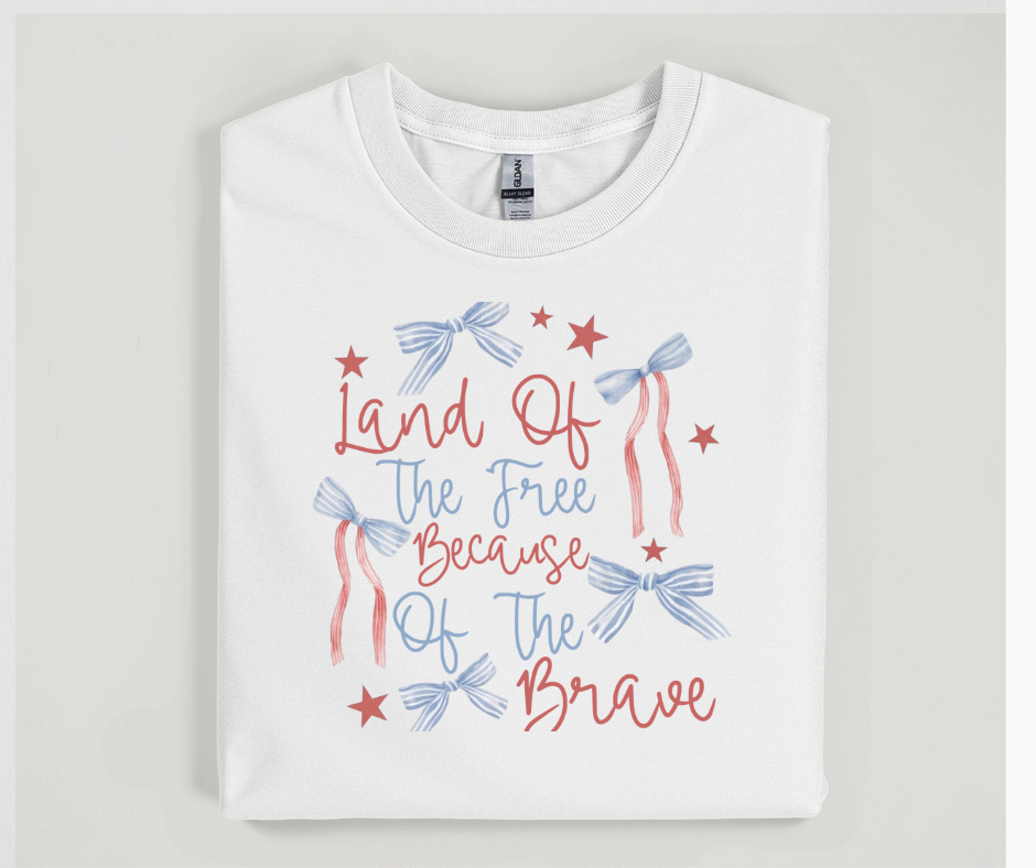 Land Of The Free Because Of The Brave Tee